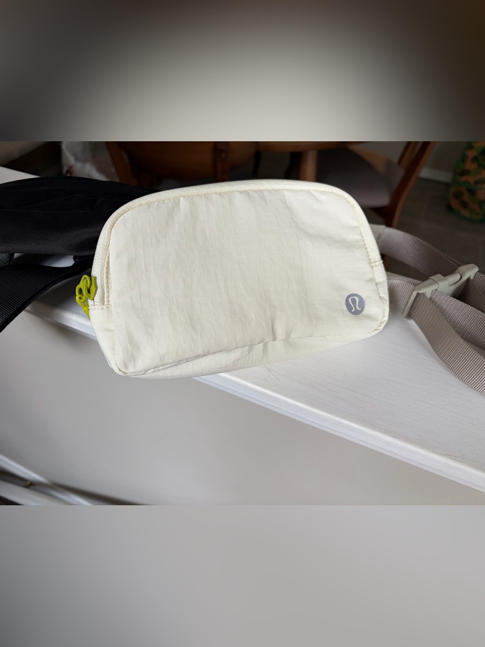 lululemon Cream mini belt bag